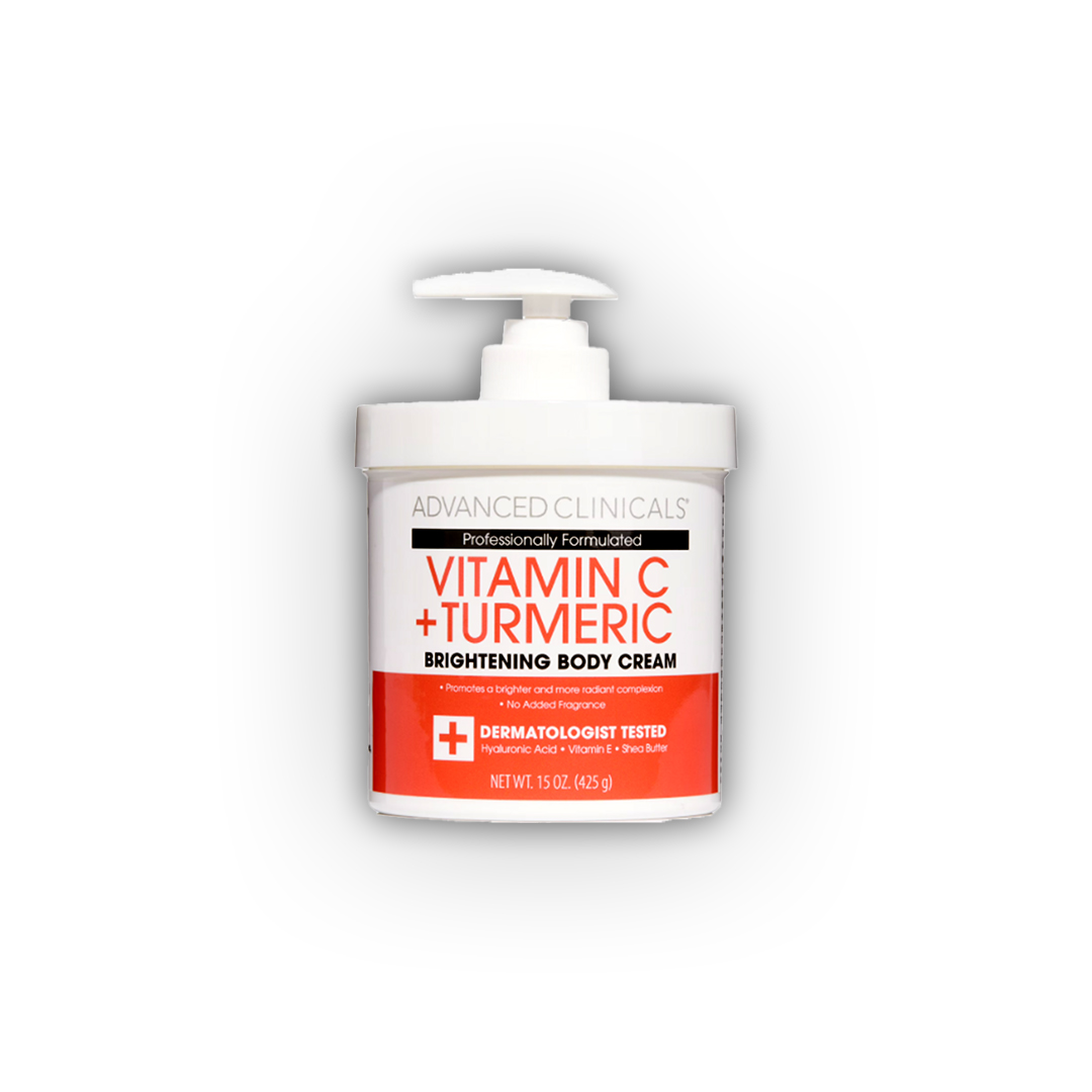 Advanced Clinicals Vitamin C Cream Face & Body Moisturizer 15oz | Brightening & Firming Anti-Aging Cream